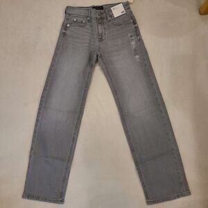 NWT AEROPOSTALE Low Rise Baggy Stretch Denim Jeans Gray Sz OR